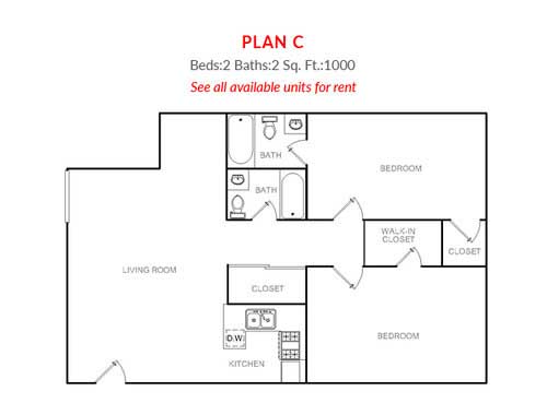 Villa Del Cerro Apartments Floor Plan C