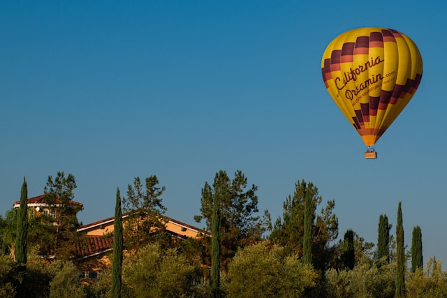 A hot air balloon in Temecula.