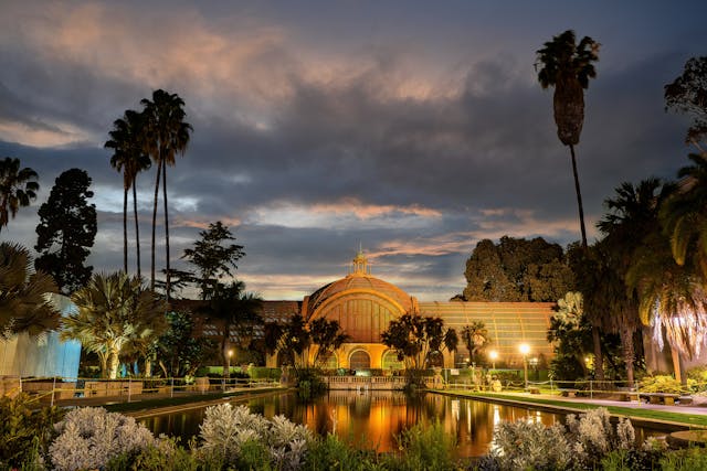 balboa-park-grand-building-with-palm-trees