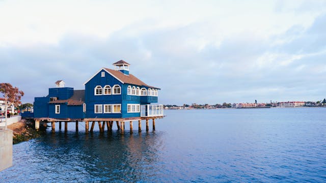 seaport-village-san-diego-blue-waterfront-house