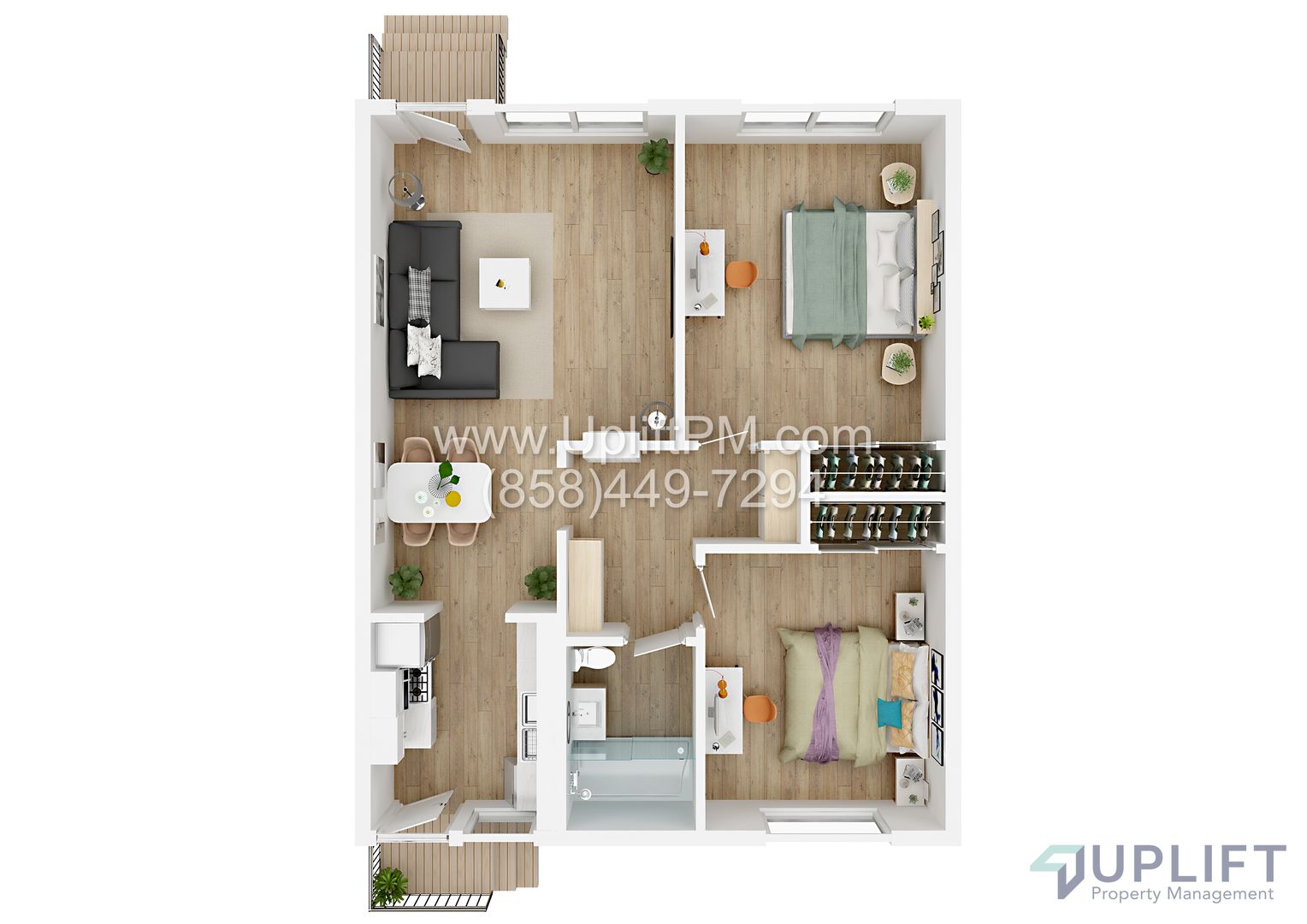 Beautiful 2 Bed, 1 Bath Apartment In North Park