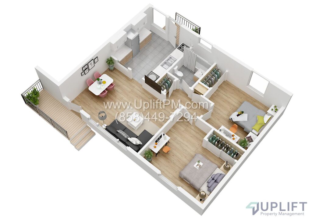 2 Bed, 1 Bath Apartment With Parking in Fox Canyon