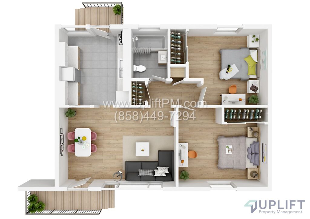 2 Bed, 1 Bath Apartment With Parking in Fox Canyon