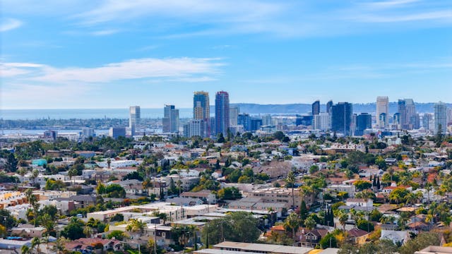 an aerial view of San Diego